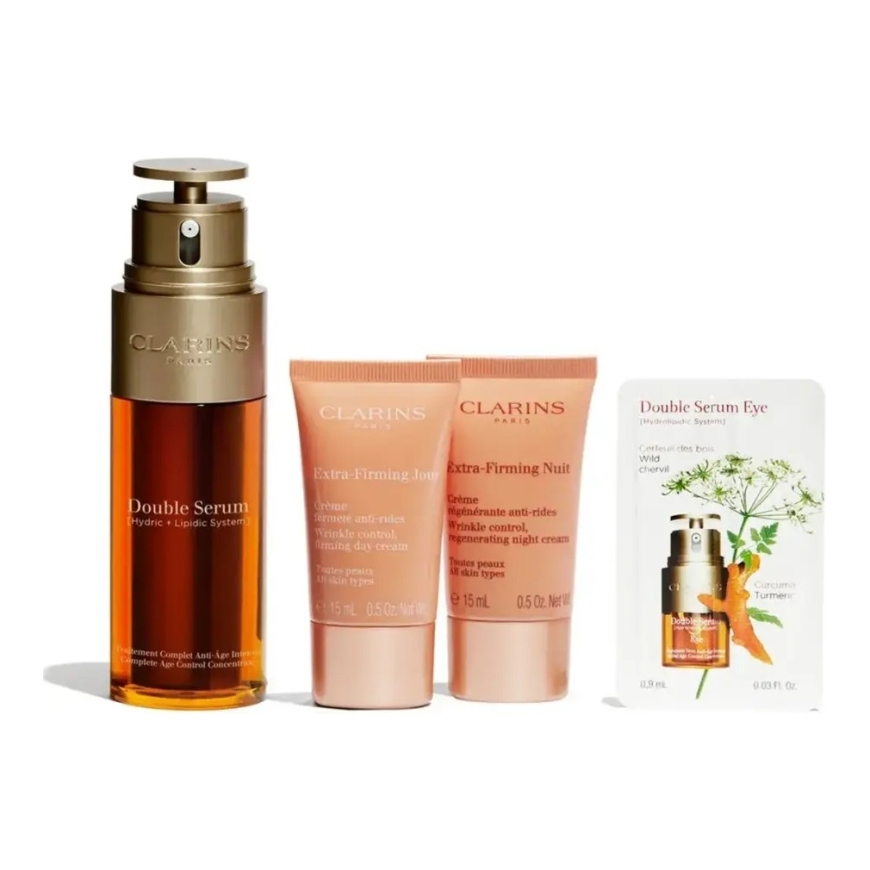 Clarins Tupla Seerumi 50 ml Extra Kiinteys 15 ml Yö 15 ml@