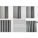 Серые шторы Blackout с петлями AmeliaHome 200 × 270 см