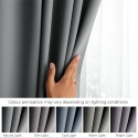 Harmaat Blackout-verhot lenkeillä AmeliaHome 200 × 270 cm Harmaat Blackout-verhot lenkeillä AmeliaHome 200 × 270 cm