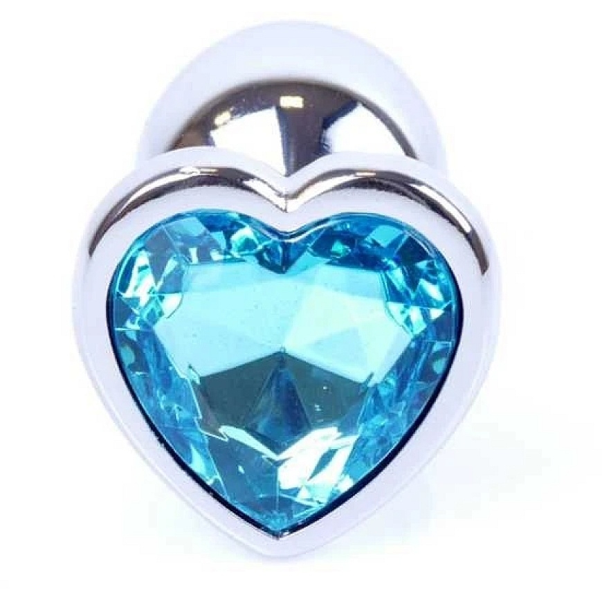 Серия B Heavyfun Plug-Jewellery Серебряная вставка-сердце – Светло-голубая – 2