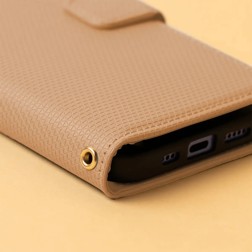 Smart Triangle grāmatveida maciņš telefonam iPhone 17 Air brūns – 4