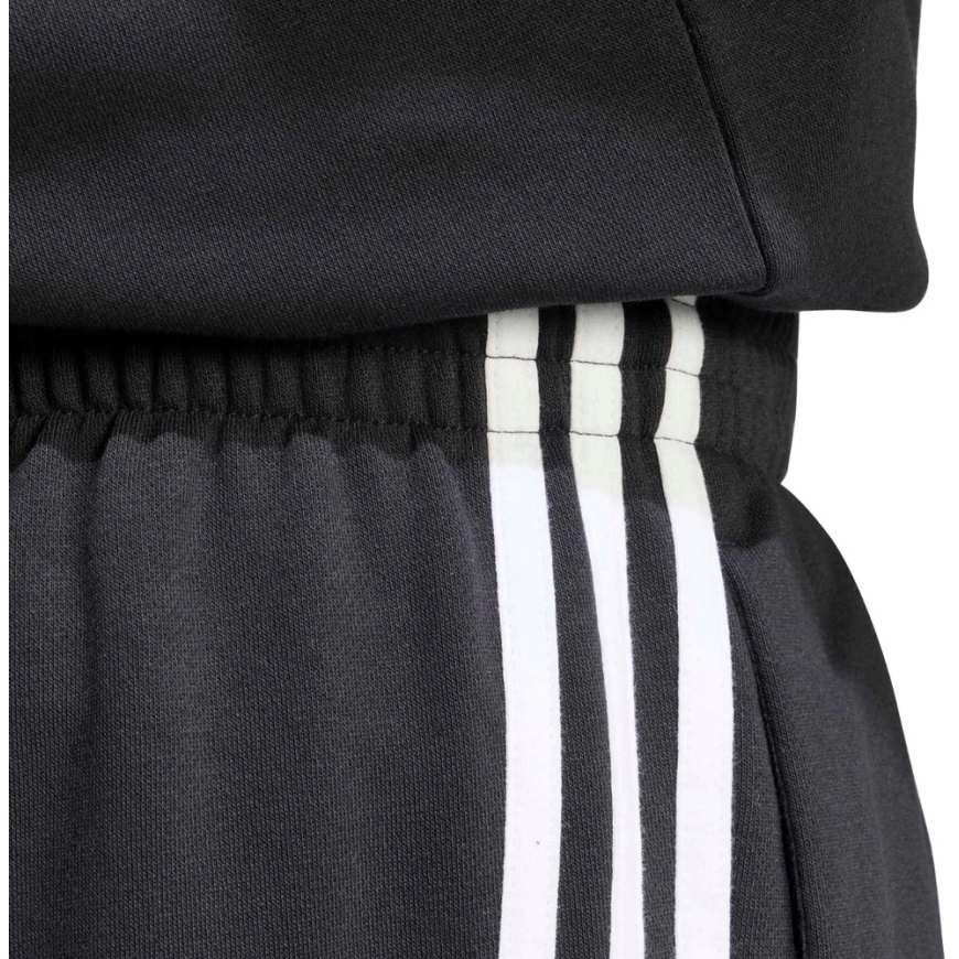 Miesten housut adidas Essentials 3-Stripes Fleece Tapered Cuffed mustat KY6526 (L) – 4