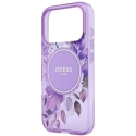 Guess IML Flowers Pearl Strap vāks iPhone 18 Pro Max / 17 Pro Max, purpursarkans Guess IML Flowers Pearl Strap vāks iPhone 18 Pro Max / 17 Pro Max, purpursarkans