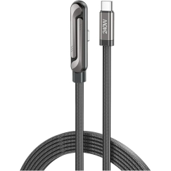 Cable with Stand AWEI CM-12C USB-C / USB-C Black