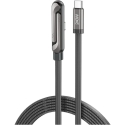 Laidas su stovu AWEI CM-12C USB-C / USB-C juodas Laidas su stovu AWEI CM-12C USB-C / USB-C juodas