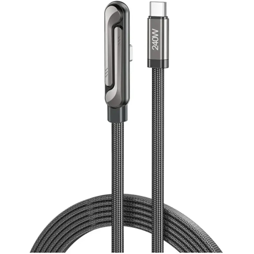 Vads ar statīvu AWEI CM-12C USB-C / USB-C melns – 3