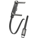 Kaapeli teline AWEI CM-12C USB-C / USB-C musta Kaapeli teline AWEI CM-12C USB-C / USB-C musta