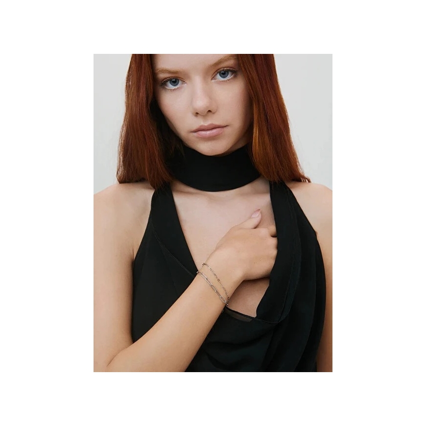 Furiosa Elegants tērauda aproce Paperclip Vibe SB-VIBEB-S – 2