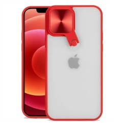 Tel Protect Cyclops telefono dėklas iPhone 13 Pro Max raudonas (su kameros apsauga)