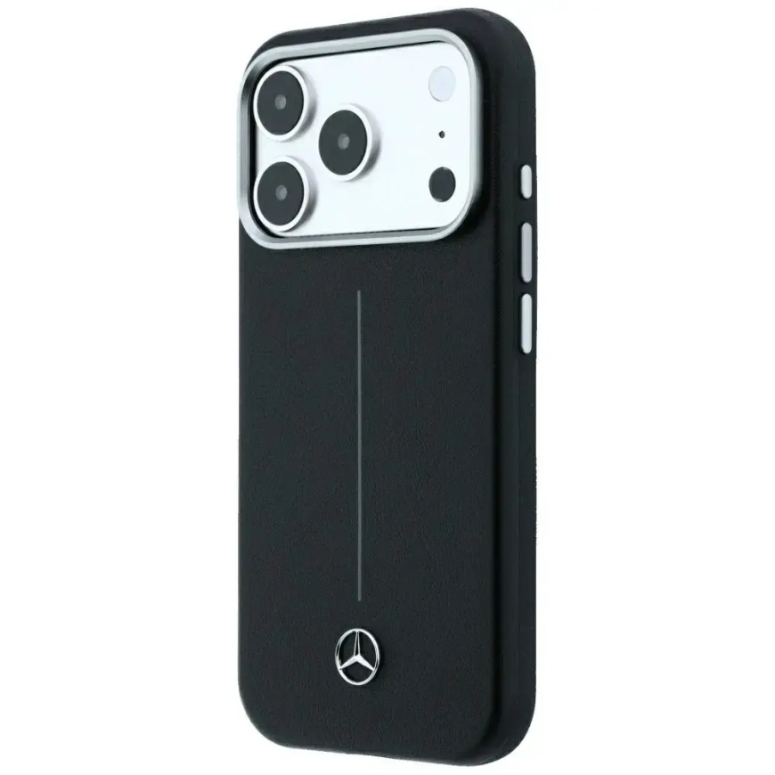 Mercedes Semi Wrap Iconic Line maciņš ar MagSafe atbalstu telefonam iPhone 18 Pro Max | iPhone 17 Pro Max melns – 2