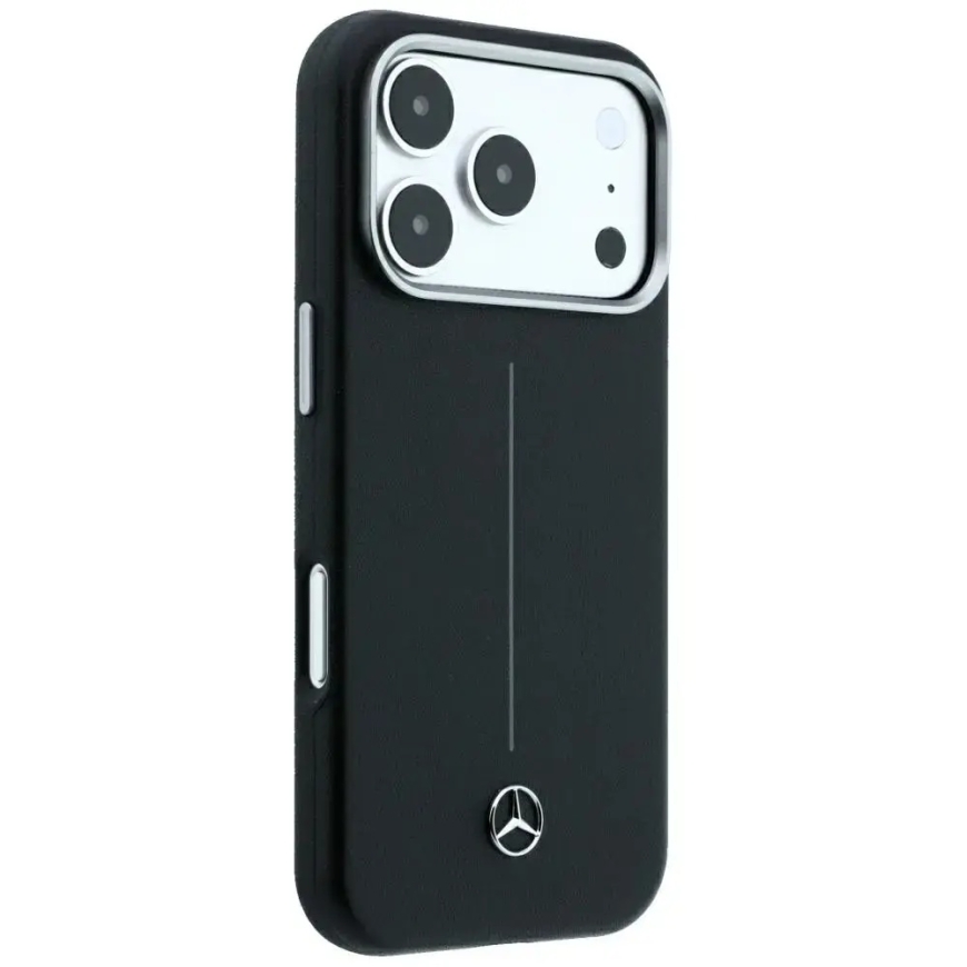 Mercedes Semi Wrap Iconic Line maciņš ar MagSafe atbalstu telefonam iPhone 18 Pro Max | iPhone 17 Pro Max melns – 4