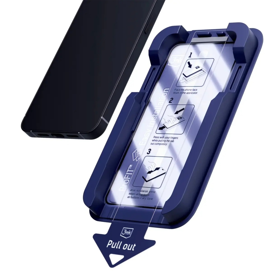 3mk HardGlass Max tempered glass for phone iPhone 15 Pro with applicator – 5