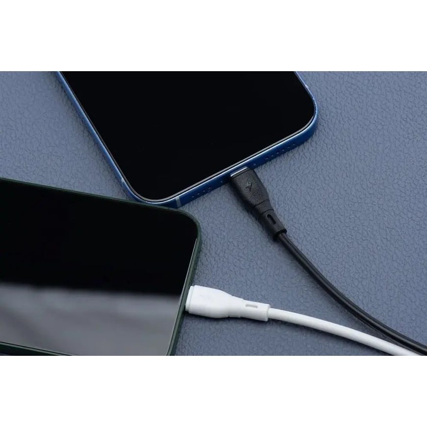 Blue Star PJ68-24-2.4 datu pārraides un uzlādes vads | USB-A uz Lightning | 12W | 1m | balts – 5
