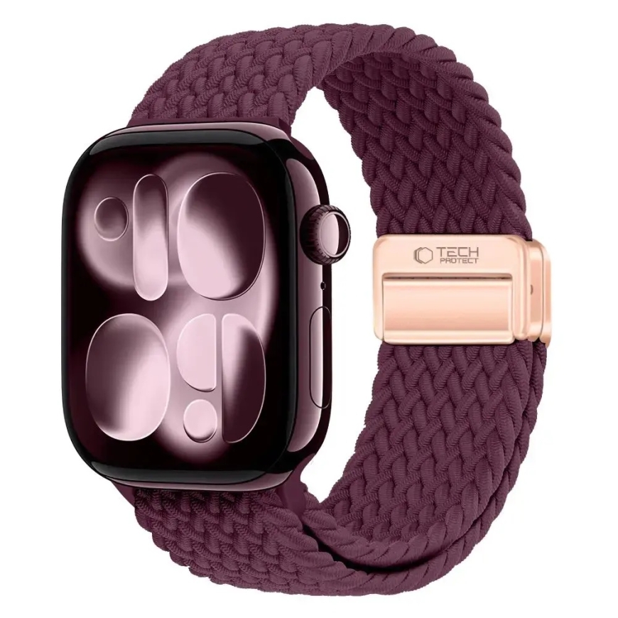 TECH-PROTECT NYLONMAG APPLE WATCH 8 / 9 / 10 / 11 / 12 / SE / ULTRA (44 / 45 / 46 / 49 MM) SYVÄ BURGUNDI