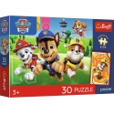 Trefl Pužles 30 gab. - Paw Patrol + kolekcionējama plakāts Trefl Pužles 30 gab. - Paw Patrol + kolekcionējama plakāts