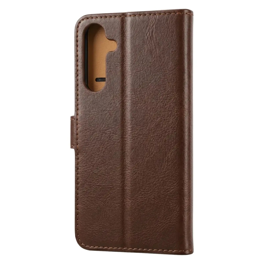 Smart Luxe odinis knyginio tipo telefono dėklas iPhone 17 Pro Max | iPhone 18 Pro Max rudas – 5