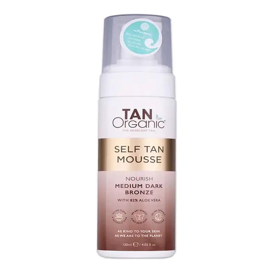TanOrganic, Isesel Tan, Toitmine, Isesel tanisemousse, Näole ja kaelale, 120 ml