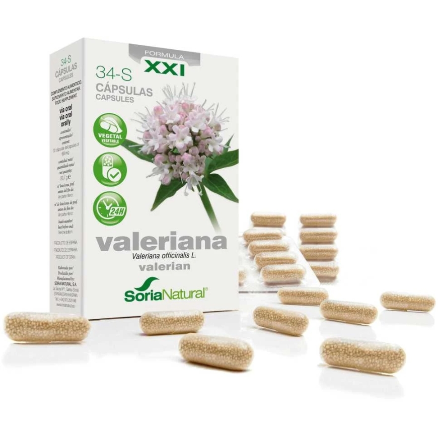 Soria 34-S Valeriana 600 Mg 30 Capsules Extended Release