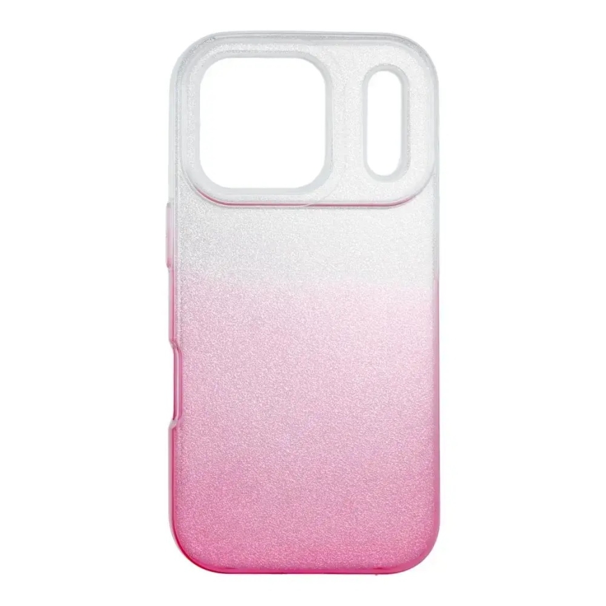 Dėklas iPhone 17 Pro / 18 Pro blizgiai skaidrus rožinis – 2