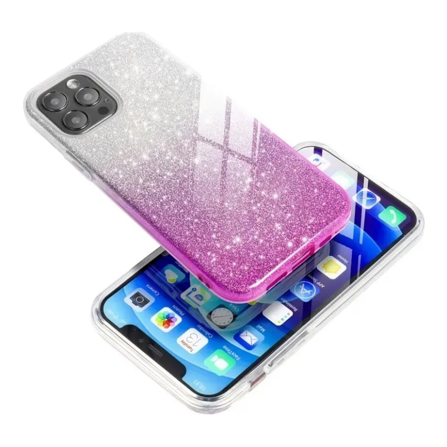 Dėklas iPhone 17 Pro / 18 Pro blizgiai skaidrus rožinis – 5