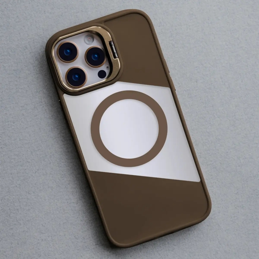 Fusion Mag phone case with MagSafe support for iPhone 17 Air brown – 2