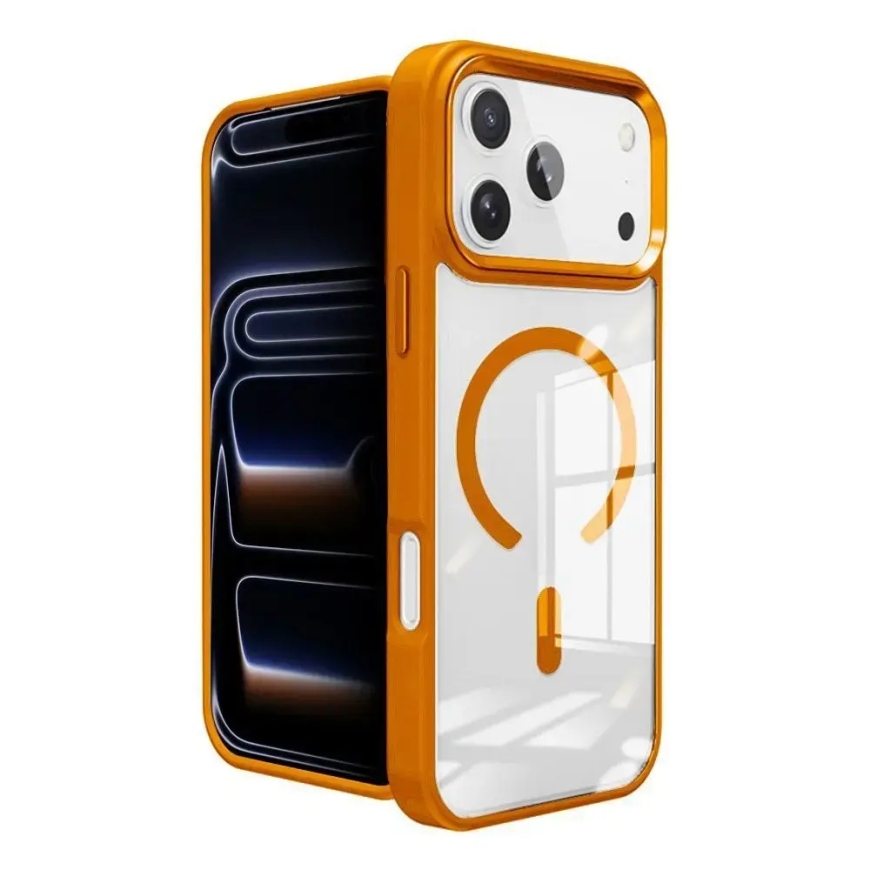 ROAR Mag Bumper phone case with MagSafe support for iPhone 15 Pro Max orange – 2