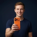 ROAR Mag Bumper maciņš ar MagSafe atbalstu telefonam iPhone 15 Pro Max oranžs
