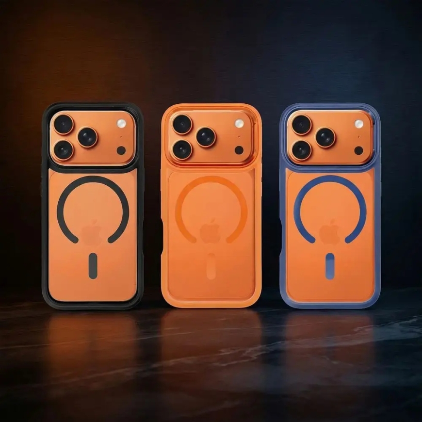 ROAR Mag Bumper phone case with MagSafe support for iPhone 15 Pro Max orange – 5