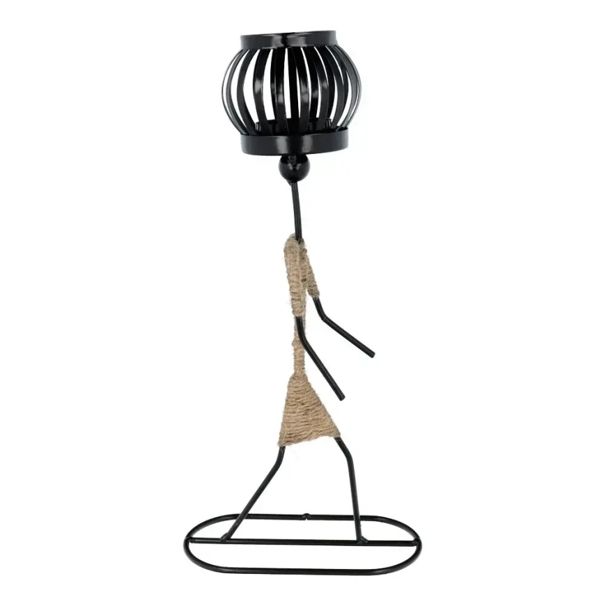 Decorative metal candlestick ART DECO Africa model B IALC-1 – 3