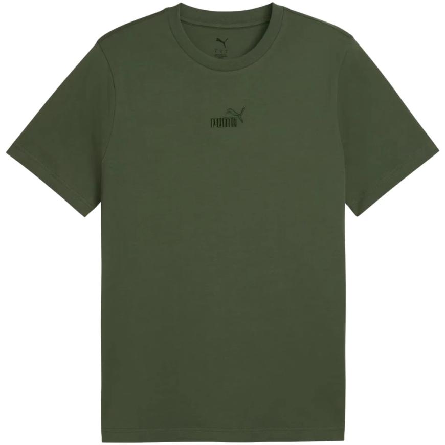 Meeste T-särk Puma ESS Small No.1 Logo keskelt prinditud Tee tumeroheline 692912 86 (S) – 2