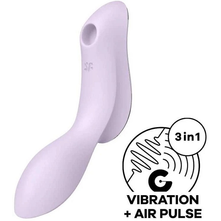 Satisfyer Curvy Trinity 2 klitoristimulaattori violeteilla värinöillä – 5