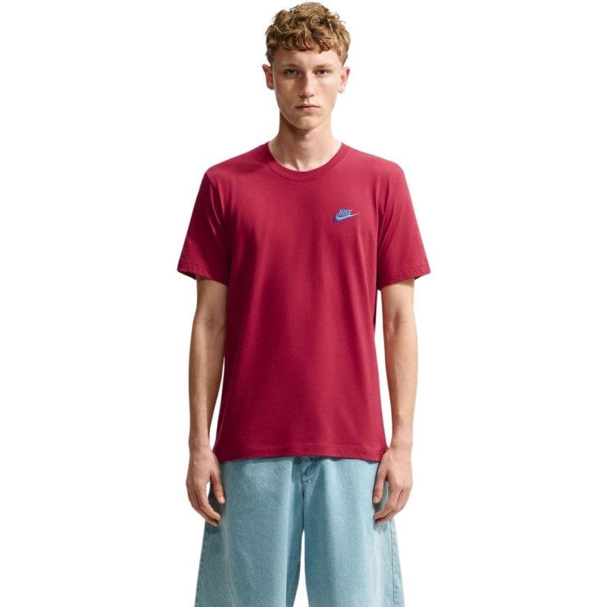 Nike Club Tee vīriešu T-krekls sarkans AR4997 608 (L)