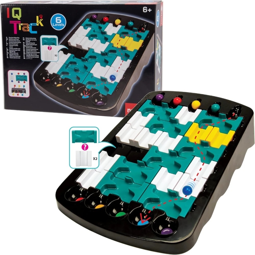 SIMBA IQ Track login game with a ball track and 6 difficulty levels