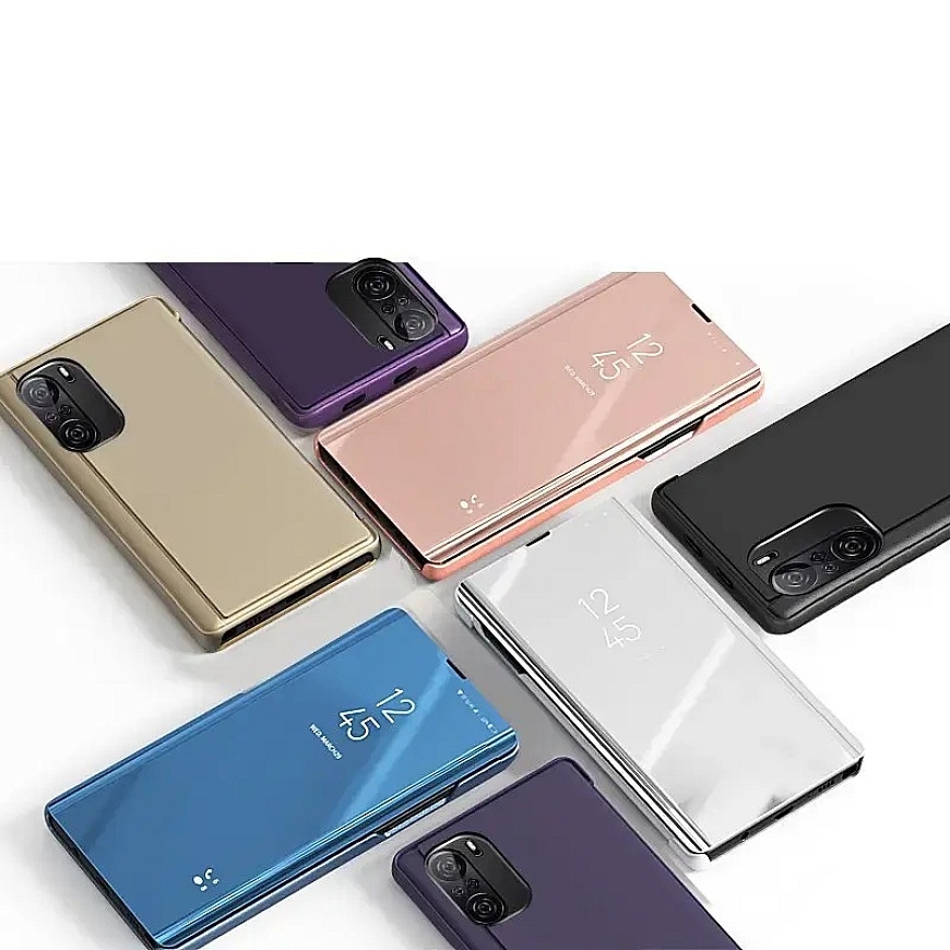 Чехол Clear View Case для Xiaomi Redmi K40 Pro+ / K40 Pro / K40 / Poco F3 розовый – 5