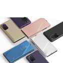 Clear View Case dėklas Xiaomi Redmi K40 Pro+ / K40 Pro / K40 / Poco F3 rožinis Clear View Case dėklas Xiaomi Redmi K40 Pro+ / K40 Pro / K40 / Poco F3 rožinis