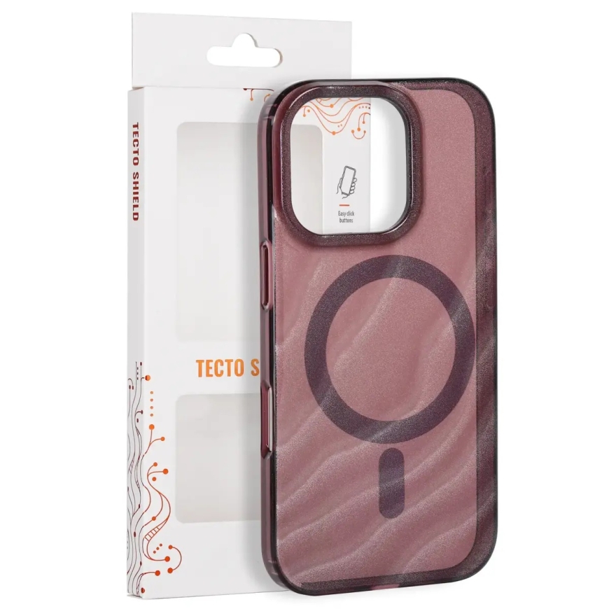 Tecto Shield Desert Mag -kuori iPhone 16 Pro 6,3" mahonki