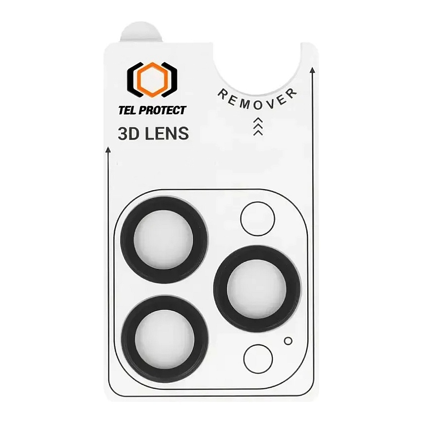 Tel Protect 3D Lens kaamera kaitseklaas telefonile iPhone 13 Pro | iPhone 13 Pro Max must (3 tk.) – 2