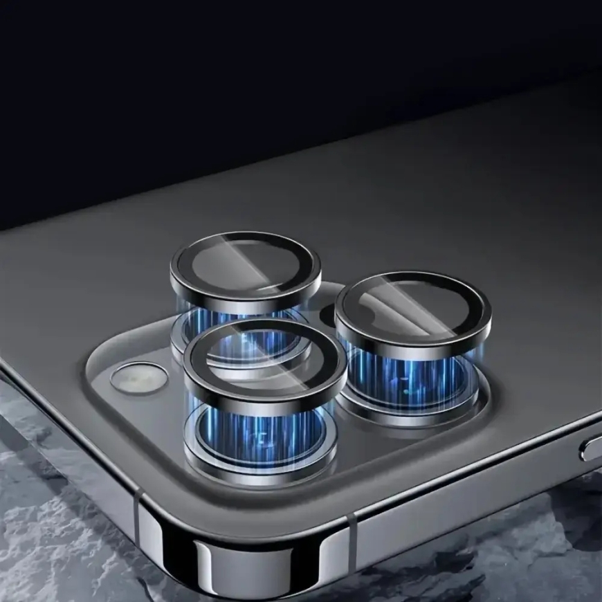 Tel Protect 3D Lens kameros apsauginis stiklas telefonui iPhone 13 Pro | iPhone 13 Pro Max juodas (3 vnt.) – 4