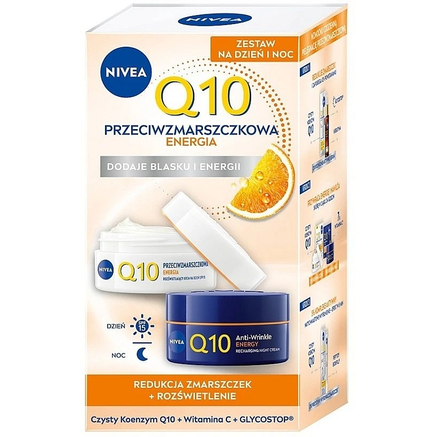 Nivea Q10 Energy komplektas dieninis kremas + krem na noc 50ml – 2