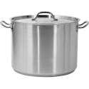 Toya Sa Poland Stainless Steel Medium Sized Pot with Lid, 40x30cm, 37.7L Capacity, Professional Kitchen Utensils Toya Sa Poland Stainless Steel Medium Sized Pot with Lid, 40x30cm, 37.7L Capacity, Professional Kitchen Utensils