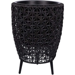 Home4You Istutus WICKER 38x38xH54cm, must
