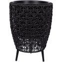 Home4You Sodinukas WICKER 38x38xH54cm, juodas Home4You Sodinukas WICKER 38x38xH54cm, juodas