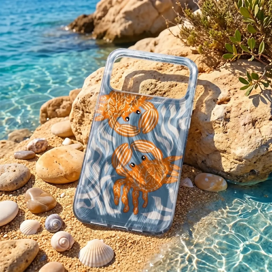 Ultra Trendy Summer maciņš telefonam iPhone 15 Pro daudzkrāsains (krabis) (crab) – 5