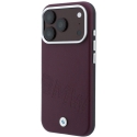 BMW pasviręs įspaustų raidžių ženklas MagSafe dėklas, skirtas iPhone 17 Pro Max / 18 Pro Max - bordo spalvos BMW pasviręs įspaustų raidžių ženklas MagSafe dėklas, skirtas iPhone 17 Pro Max / 18 Pro Max - bordo spalvos