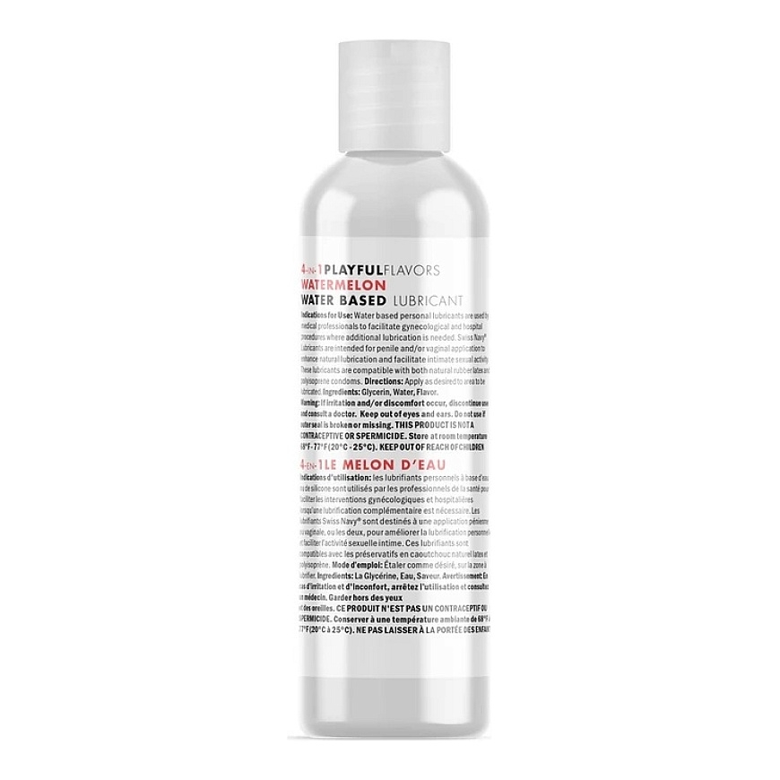 Swiss Navy 4 ühes määrdeaine arbuusi maitsega – 1 fl unts / 30 ml