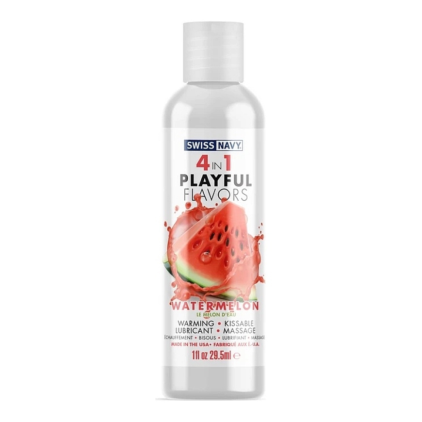Swiss Navy 4 viename lubrikantas su arbūzo skoniu – 1 fl uncija / 30 ml – 2