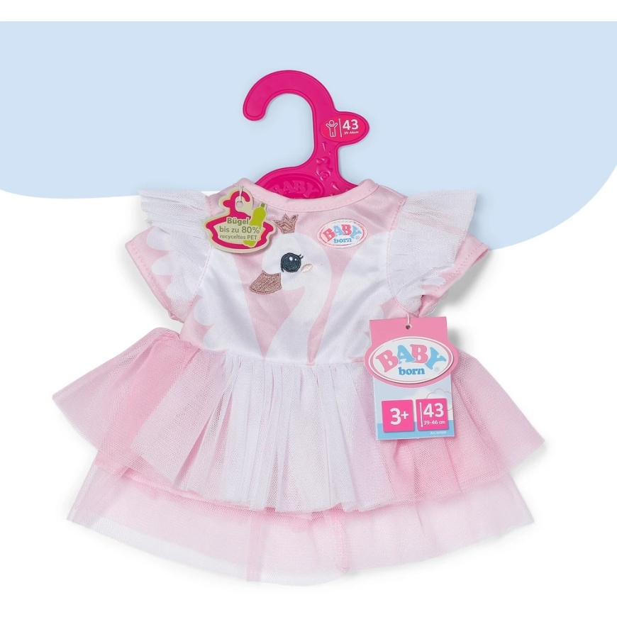 BABY BORN Платье "Лебедь", 43 см