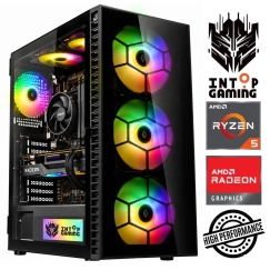 INTOP Ryzen 5 5500F 16GB 1TB SSD M.2 NVME RX9060XT 16GB no-OS