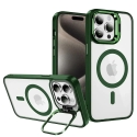 Tel Protect Kickstand -puhelinranneke, jossa on teline ja MagSafe-tuki iPhone 11 Pro Max:lle, vihreä Tel Protect Kickstand -puhelinranneke, jossa on teline ja MagSafe-tuki iPhone 11 Pro Max:lle, vihreä