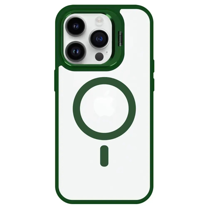 Tel Protect Kickstand maciņš ar statīvu un MagSafe atbalstu telefonam iPhone 11 Pro Max zaļš – 3